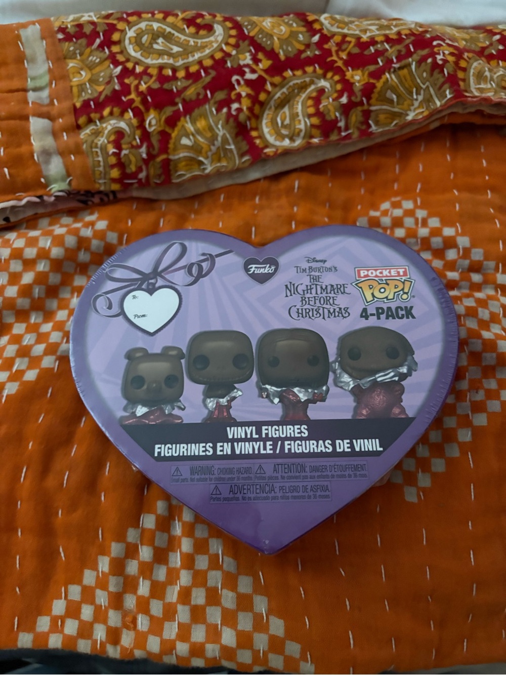 Funko Purple and Black Heart-Shaped Collectible Box